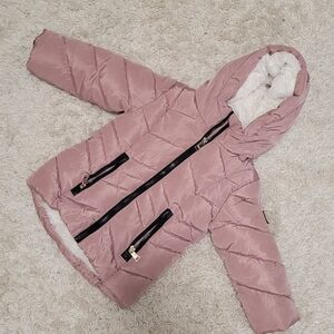DKNY Blush Quilted Jacket with Cozy Lining